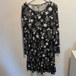 Long sleeve floral dress